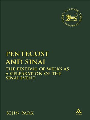 cover image of Pentecost and Sinai